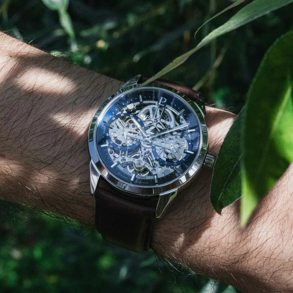 MONTRE PIERRE LANNIER HOMME MONARCK CUIR BRUN – Image 3