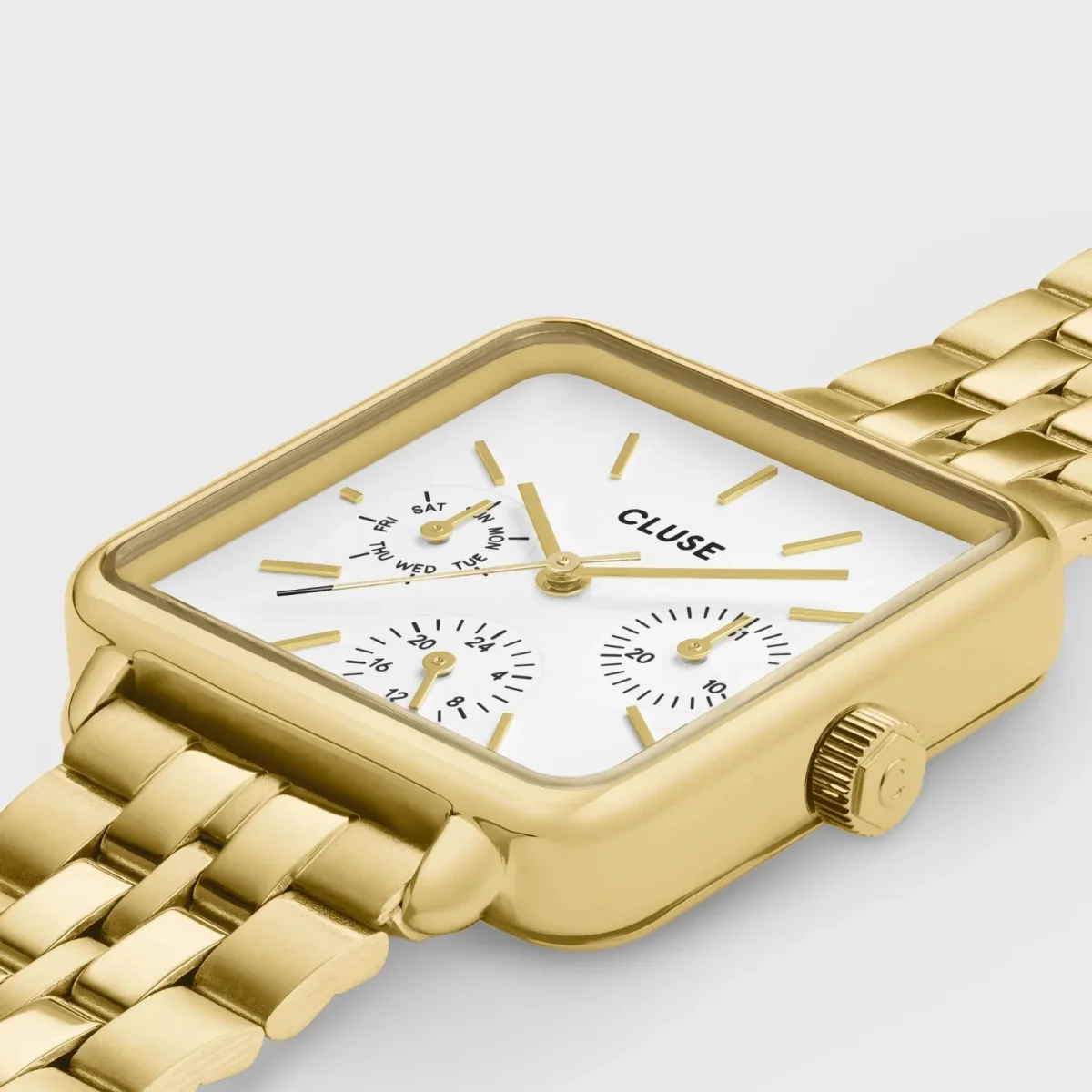 MONTRE CLUSE LA TETRAGONE MULTIFUNCTION WATCH STEEL, GOLD COLOUR – Image 4