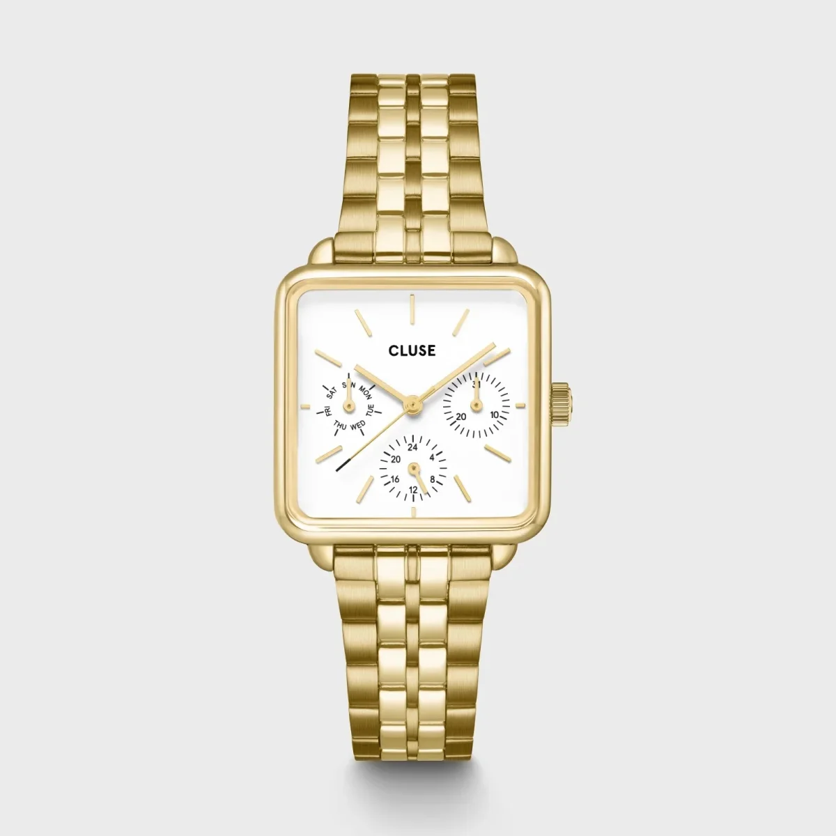 MONTRE CLUSE LA TETRAGONE MULTIFUNCTION WATCH STEEL, GOLD COLOUR – Image 2
