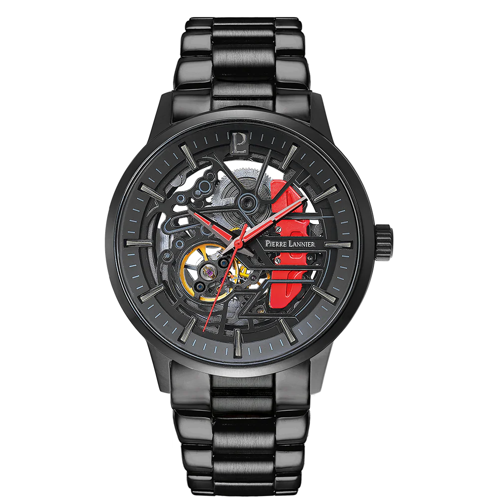 MONTRE PIERRE LANNIER HOMME PADDOCK NOIR METAL