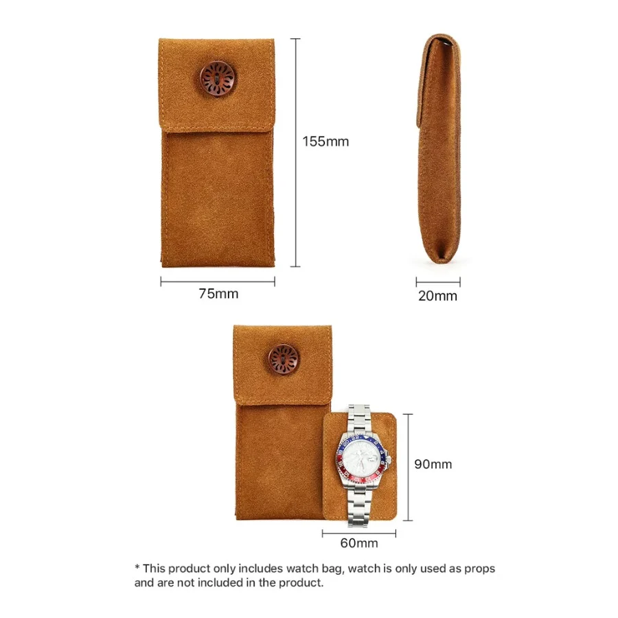 Étui en daim pour montre - Cuir suède | 1 montre – Image 8