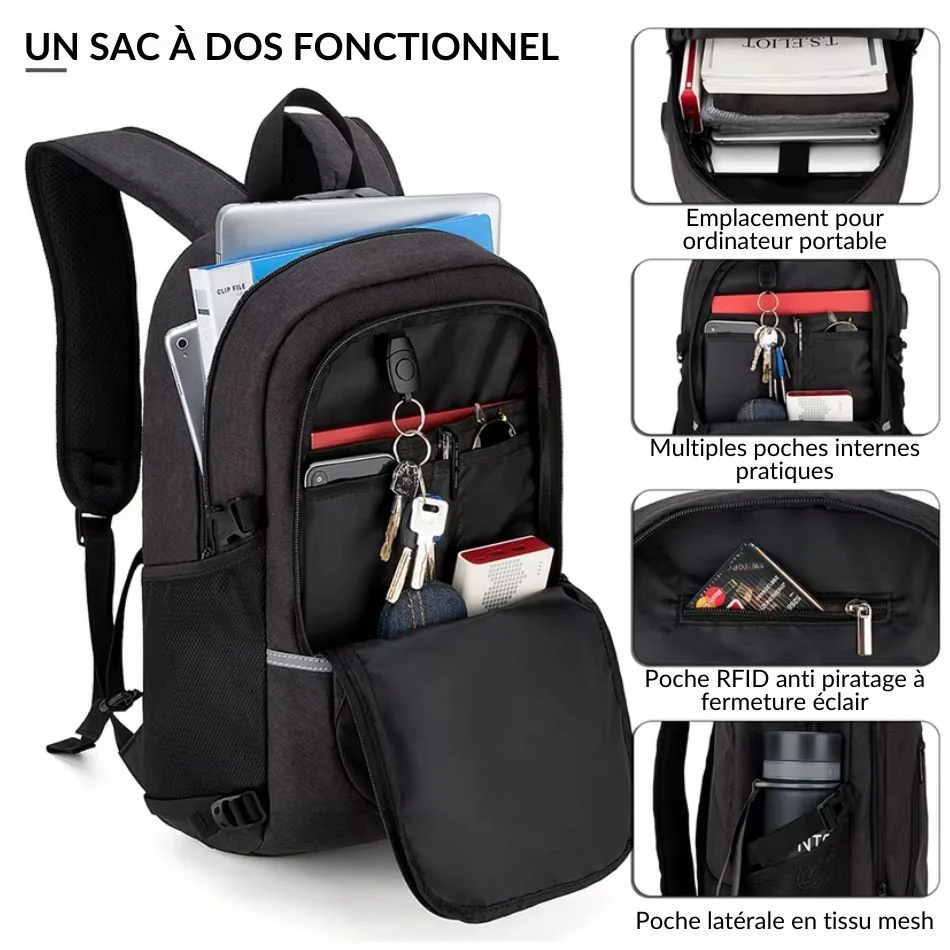 Sac à dos avec fermeture à code 3 chiffres – Image 9