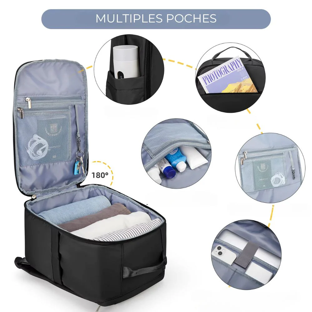 Sac à Dos Cabine 45 x 36 x 20 - Format Valise – Image 9
