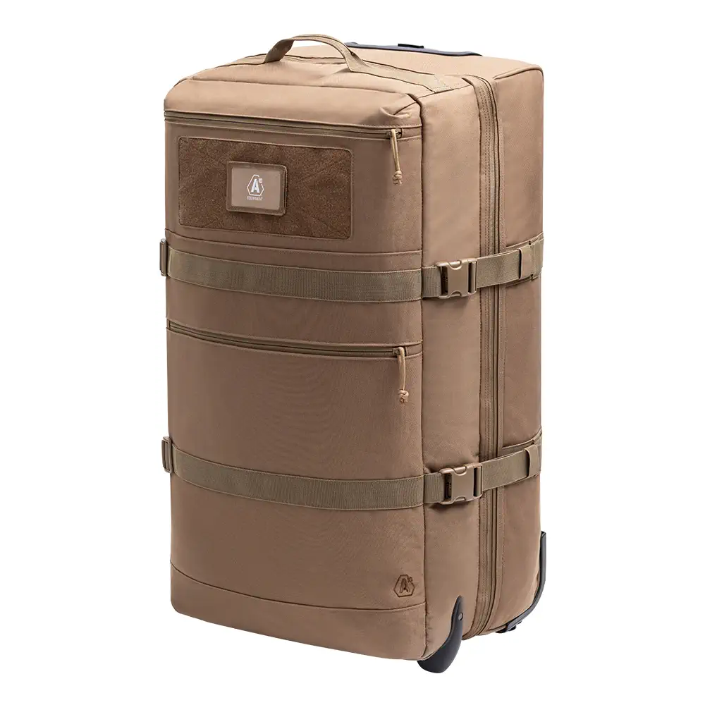 Sac de transport militaire à roulettes TRANSALL 120 L tan – Image 3