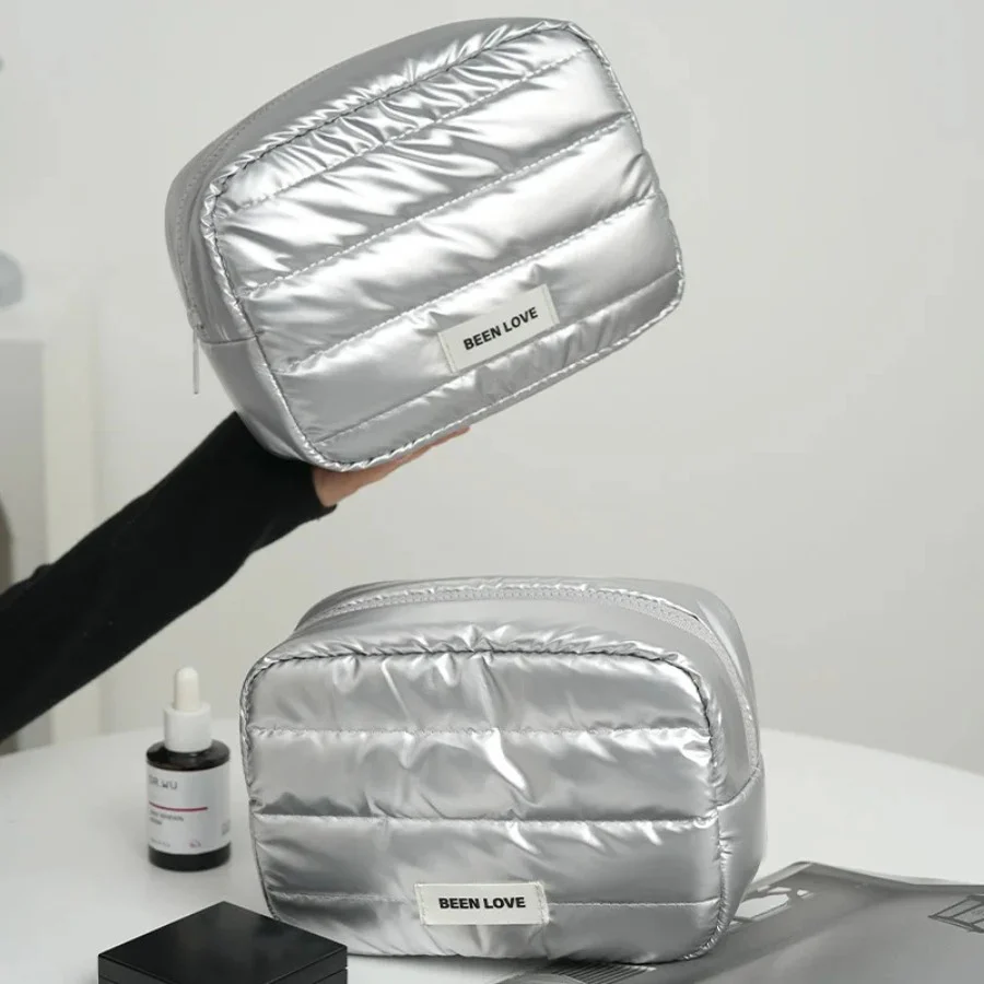 Trousse de toilette Brillante Femme - Organisateur Matelassé & Imperméable – Image 6
