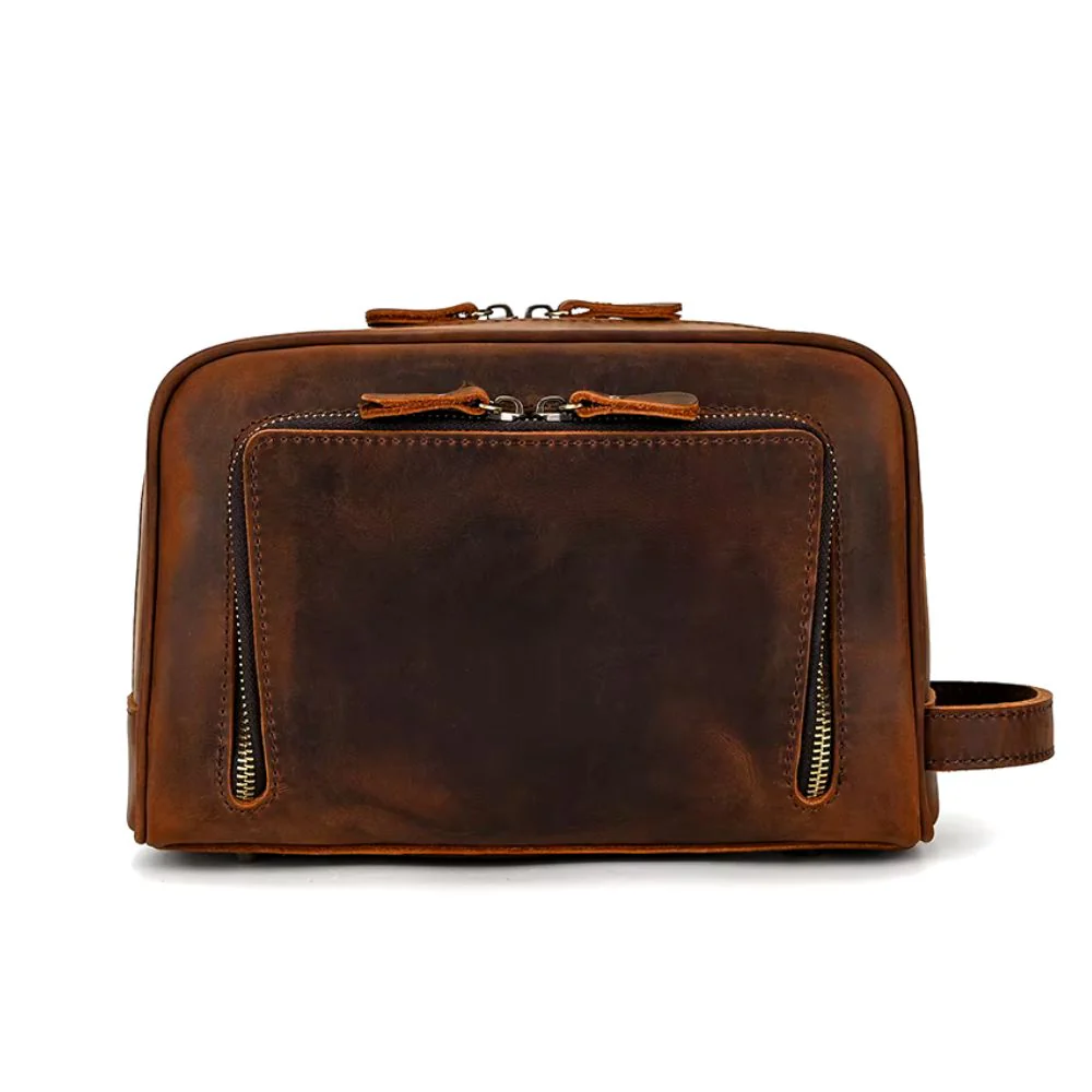 Trousse en Cuir Marron – Image 4