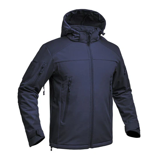 Veste Softshell V2 FIGHTER bleu marine – Image 3